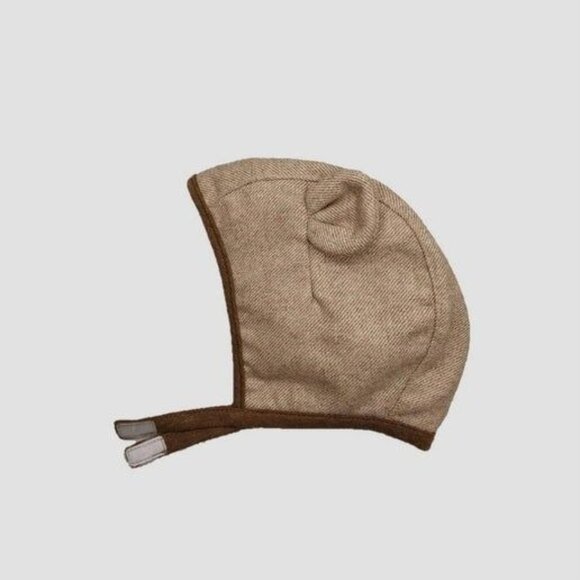 Vintage-Style Baby Hat With Ears & Velcro Closure - Picture 1 of 1